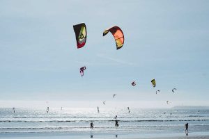 Kitesurfing at Viano do Costello