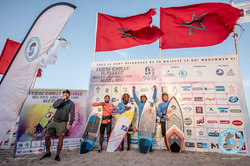 GKA Kite-Surf World Tour Dakhla 2018 - Men's Podium