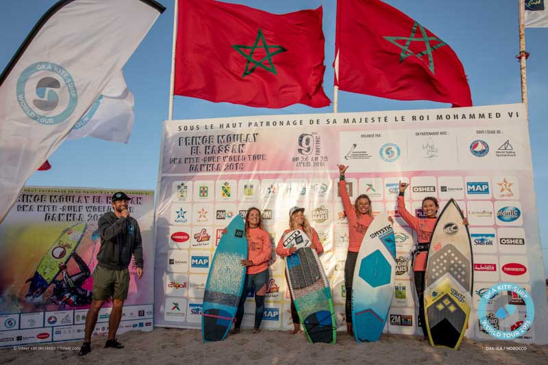 GKA Kite-Surf World Tour Dakhla 2018 - Women's Podium