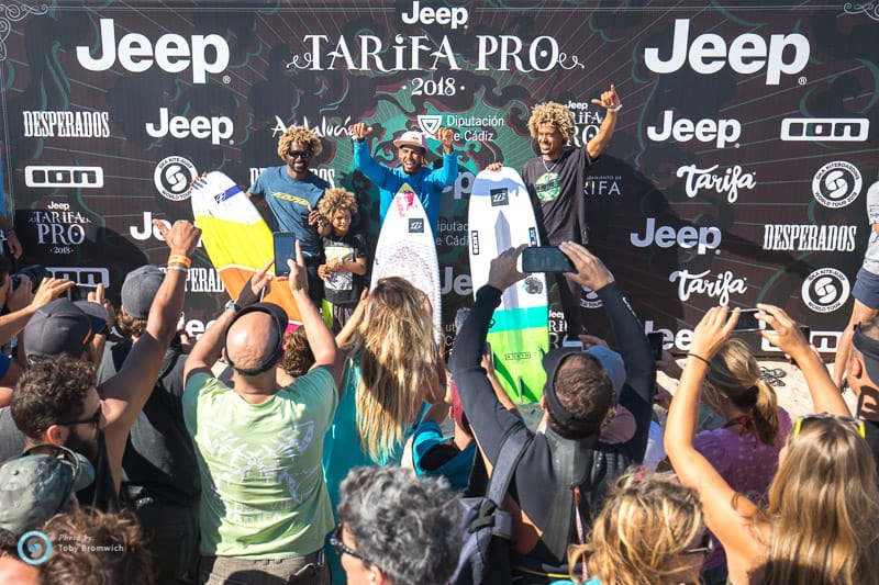 Single elimination podium Jeep Tarifa Pro KSWT