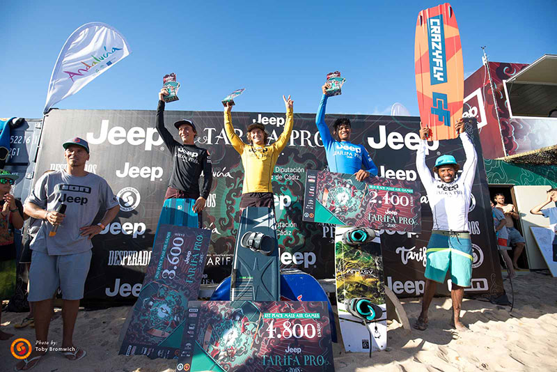 Jeep Tarifa Pro 2018 - Air Games men's podium