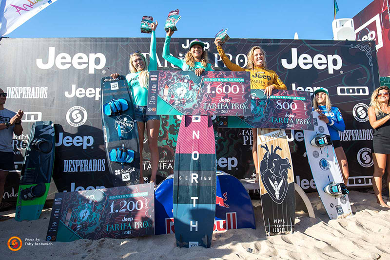 Jeep Tarifa Pro 2018 - Air Games women's podium