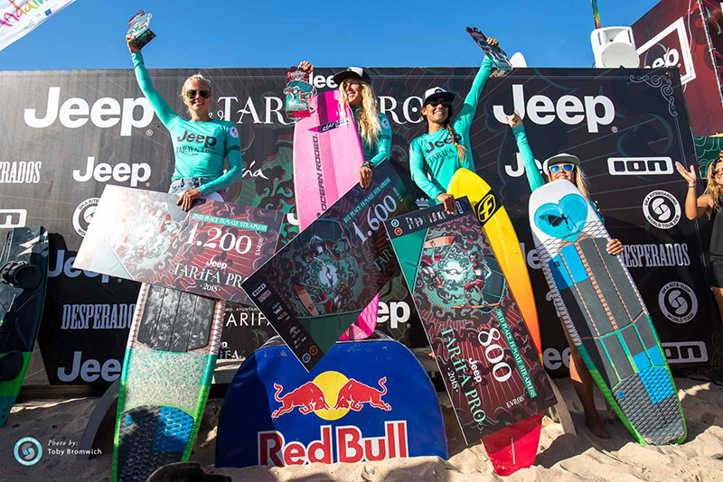 Jeep Tarifa Pro 2018 - KSWT women's podium