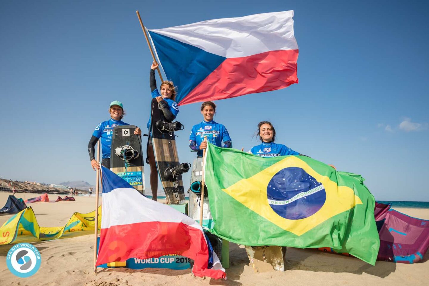Women's Podium GKA Freestyle World Cup Fuerteventura Women's Podium - GKA Freestyle World Cup Fuerteventura