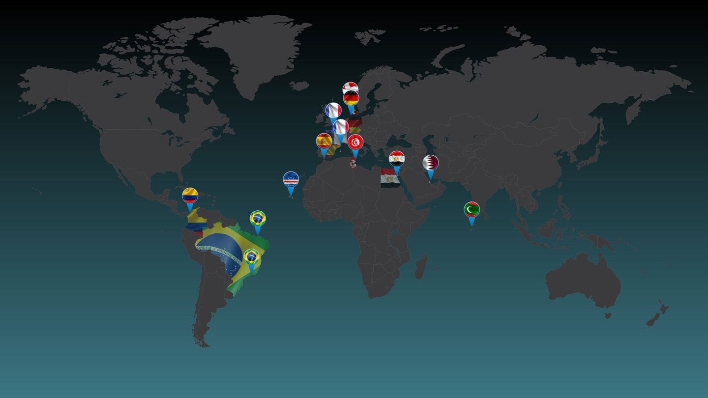 GKA Kite World Tour event calendar map 2023