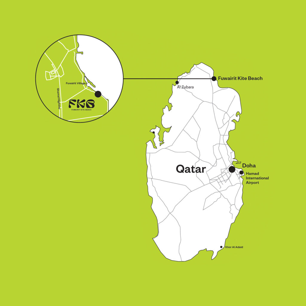 Fuwairit Kite Beach Resort - FKB - host of GKA Kite World Tour in Qatar
